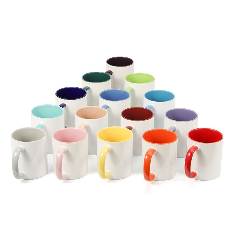 11OZ Inner and Handle Color Mug-Individual Packed