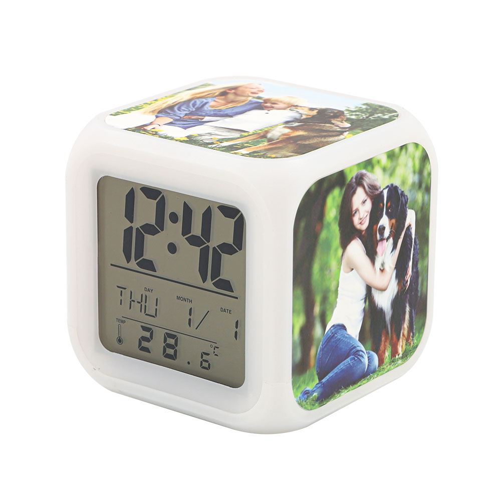 Glowing LED 7 Color Change Digital  Alarm Clock