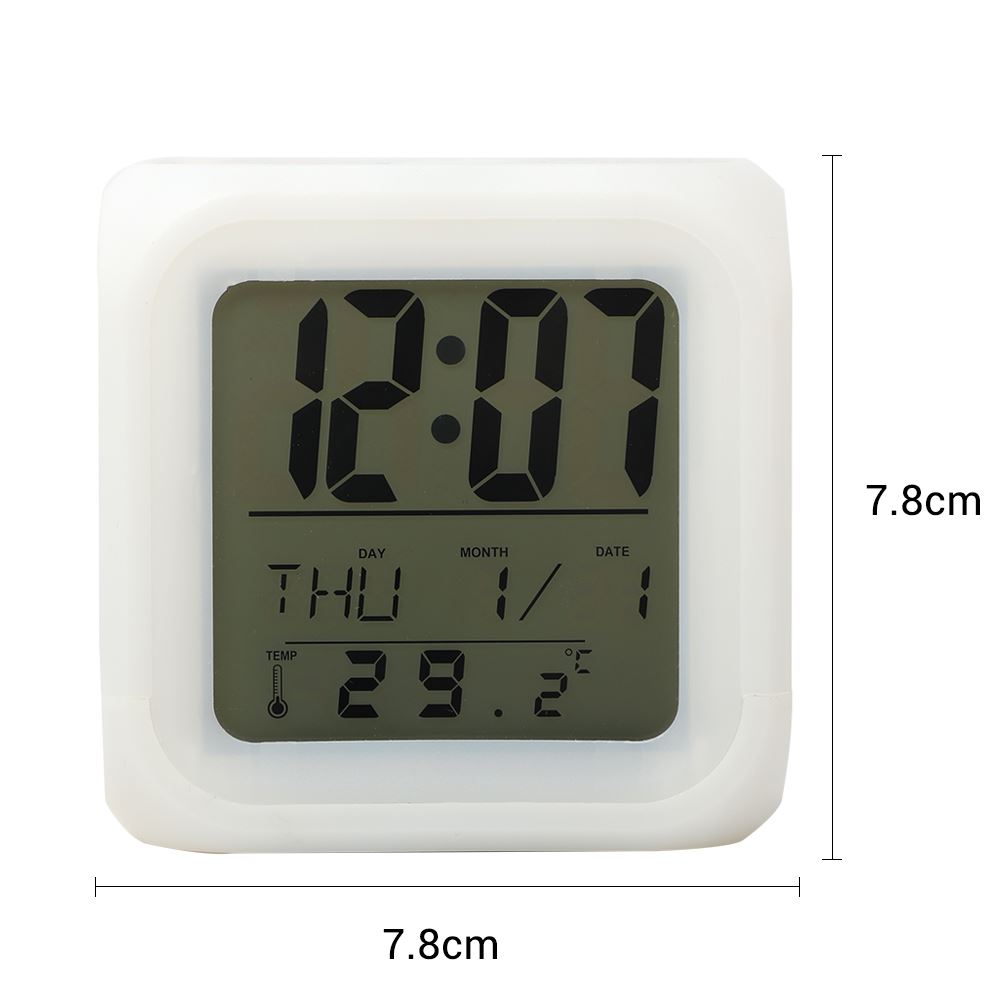 Sublimation Clock Blanks Glowing LED 7 Color Change Digital Clock