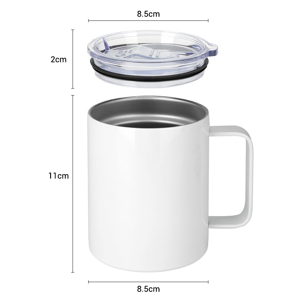 10OZ Stainless Steel Mug - White