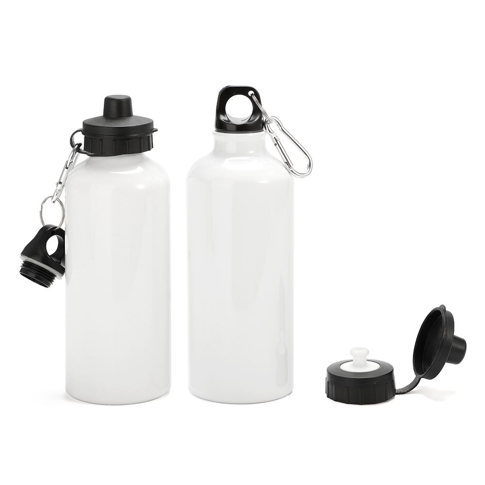 400ml Sublimation Aluminum Sports Water Bottle (White)