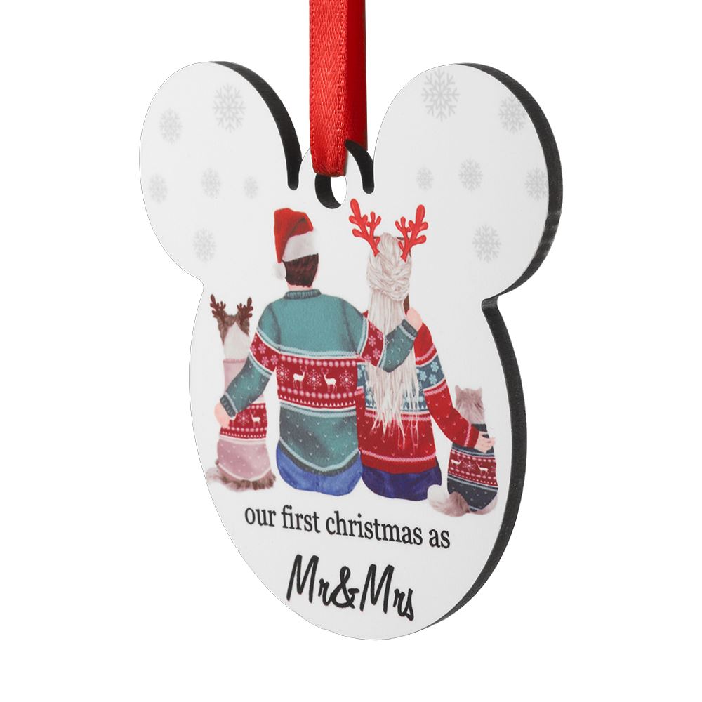MDF Ornaments - Mickey Shape