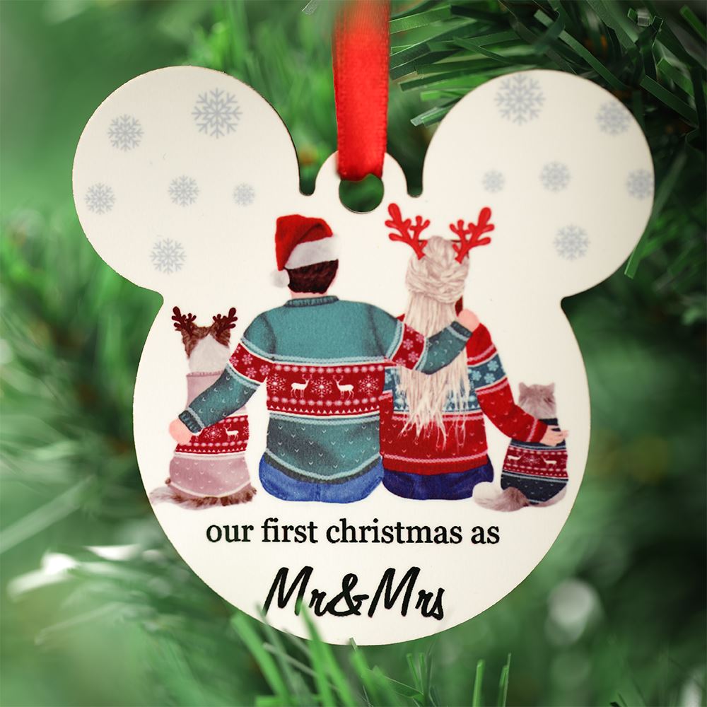 MDF Ornaments - Mickey Shape