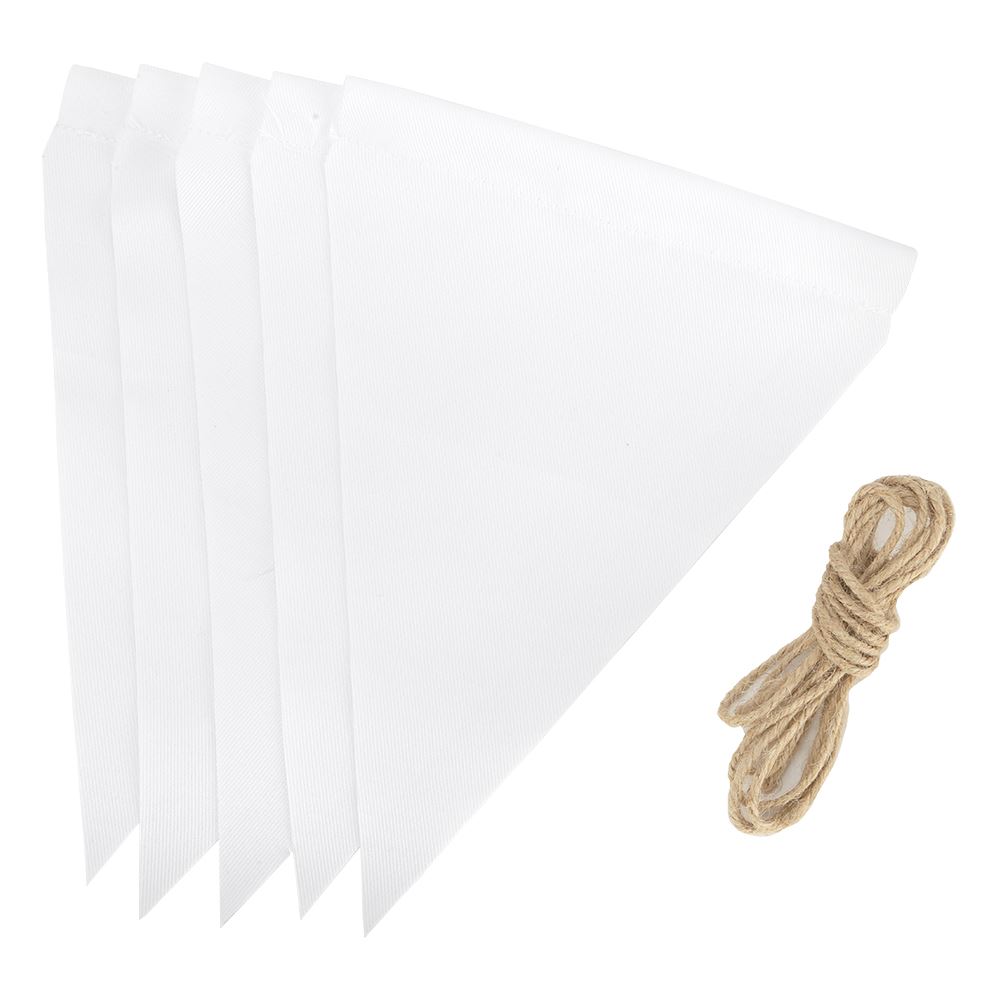 Sublimation White Polyester Banner-Triangle shape