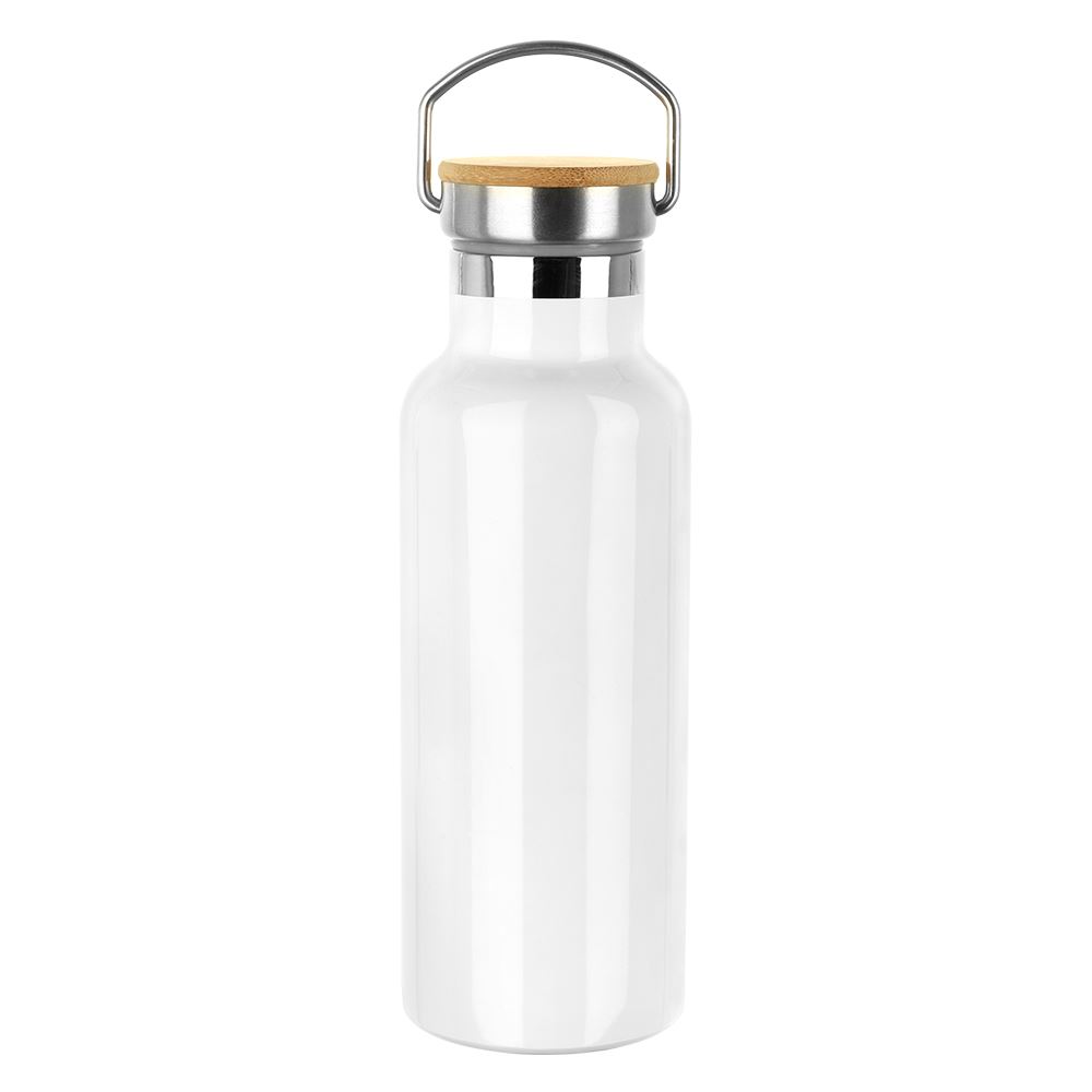 Portable Stainless Bottle - White/Silver