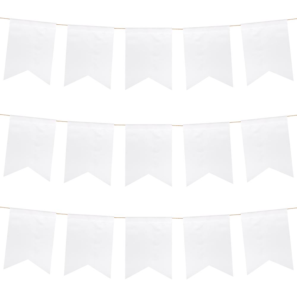 Sublimation White Polyester Banner-Rectangle shape