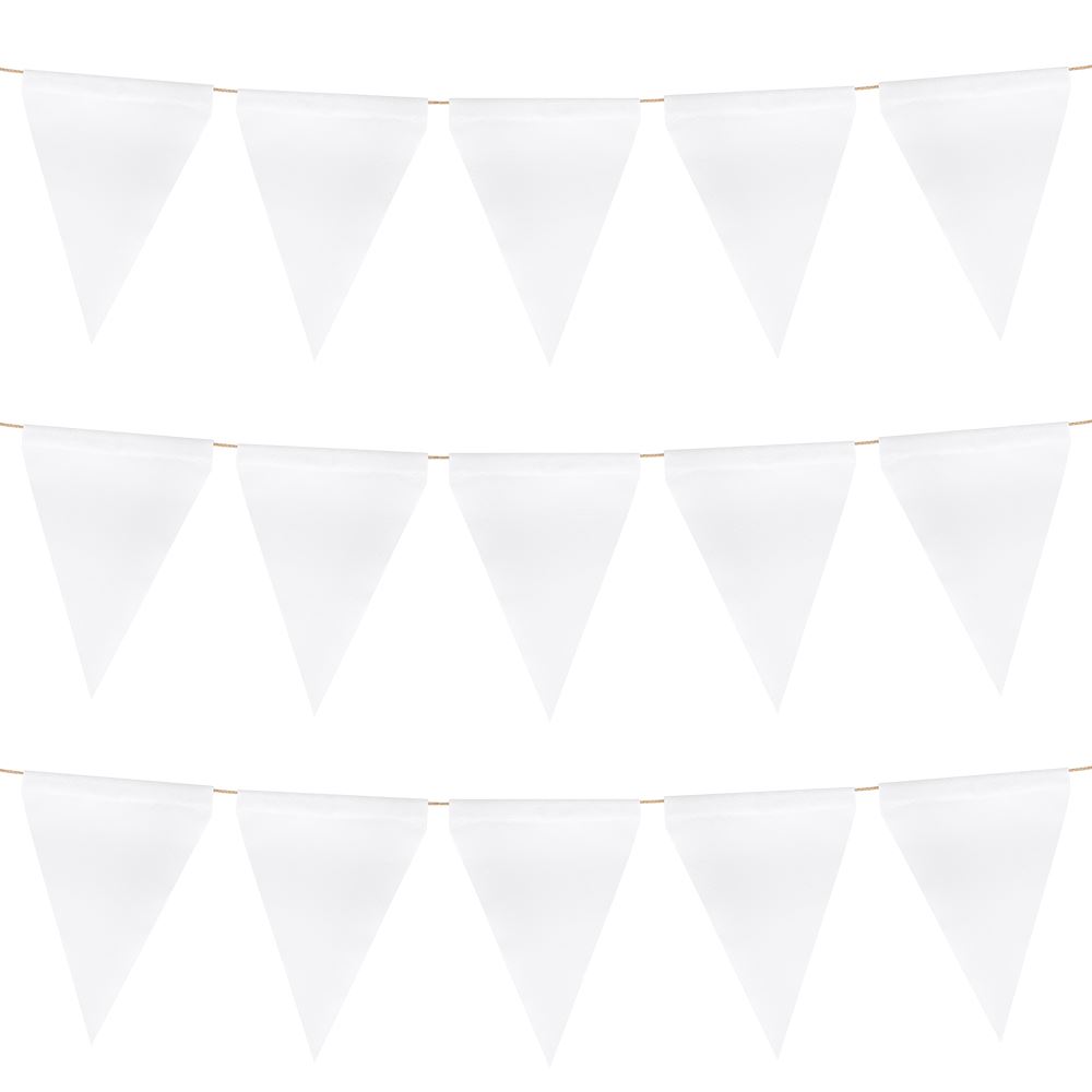 Sublimation White Polyester Banner-Triangle shape