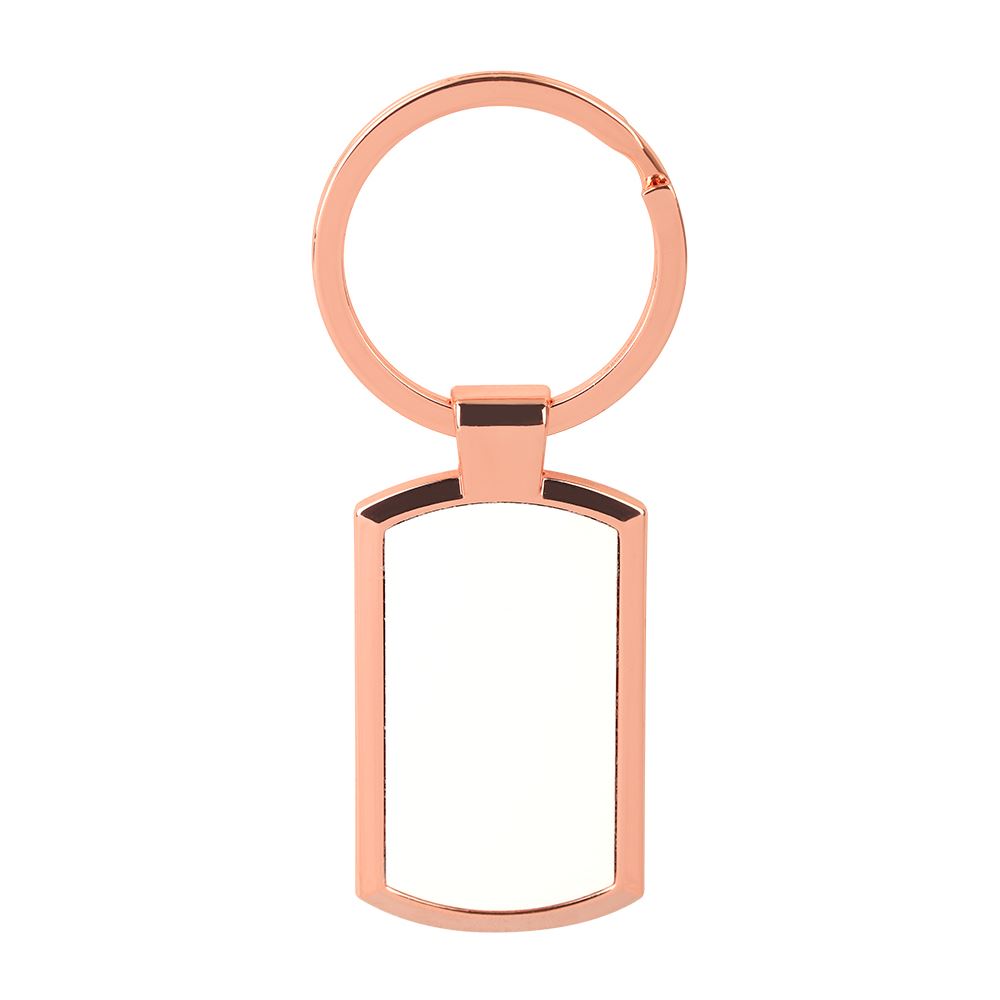 Oblong Keychain -Rose Gold