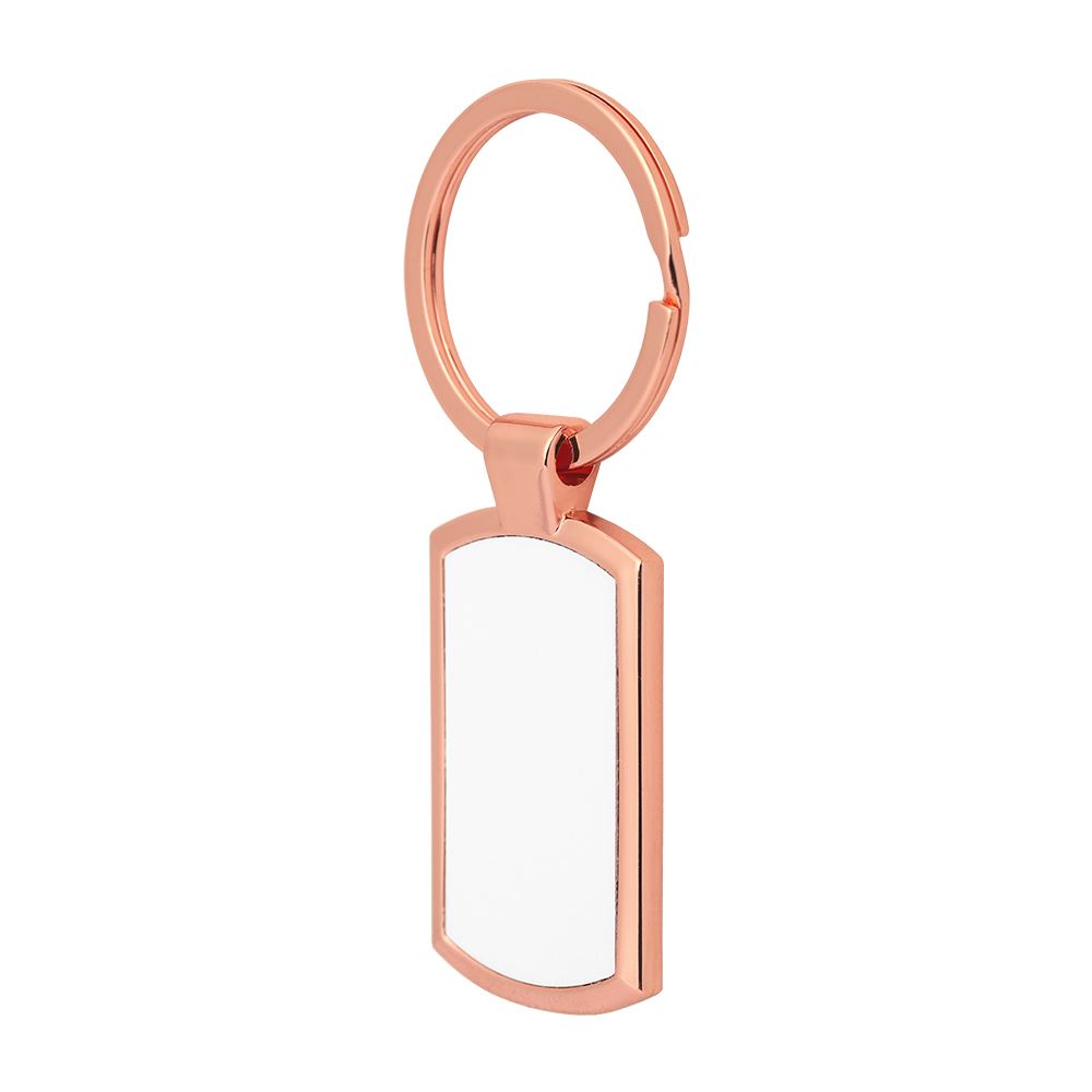 Oblong Keychain -Rose Gold