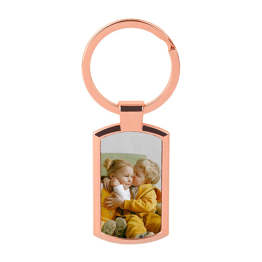 Oblong Keychain -Rose Gold