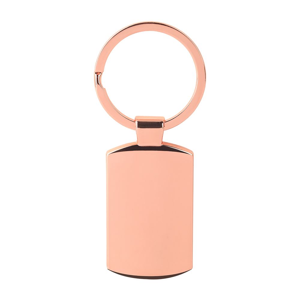 Oblong Keychain -Rose Gold