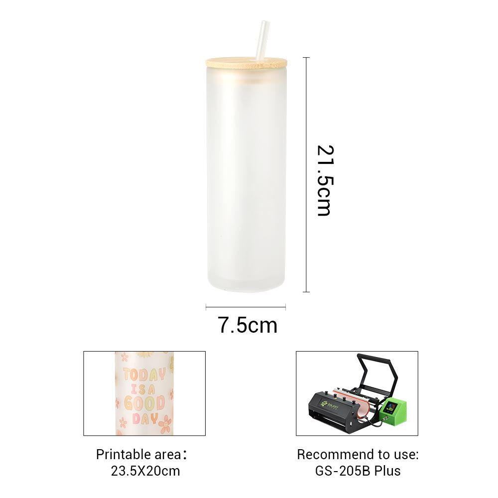 20OZ Double wall Glass Tumbler - Matt