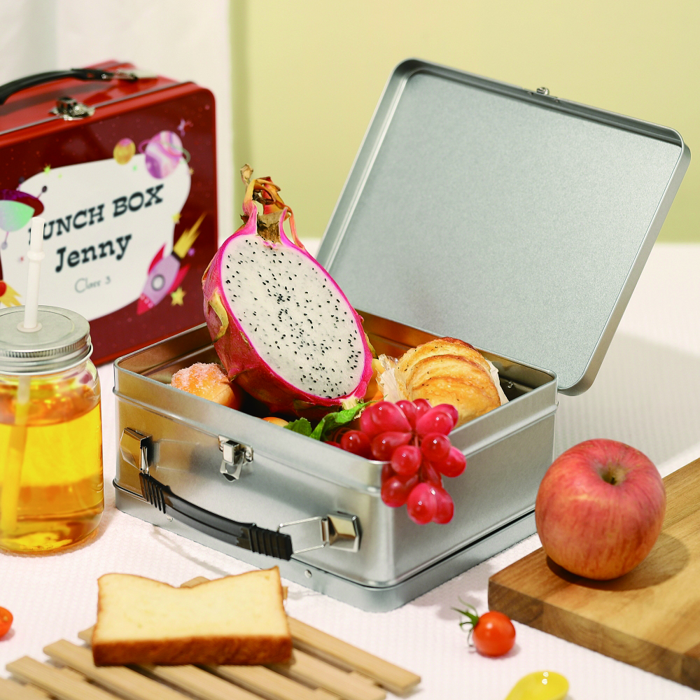 Metal Lunch Box-Stainless-with aluminum sheet