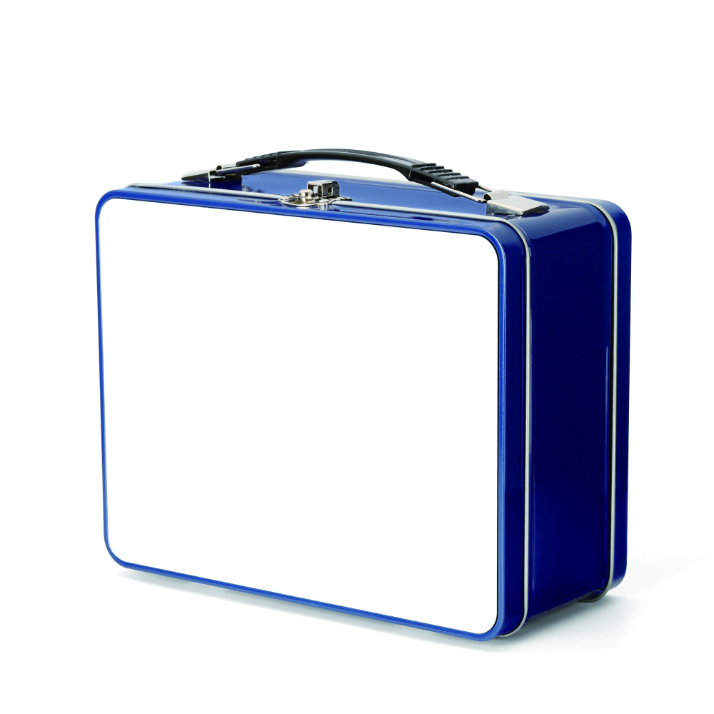 Metal Lunch Box-Blue-with aluminum sheet