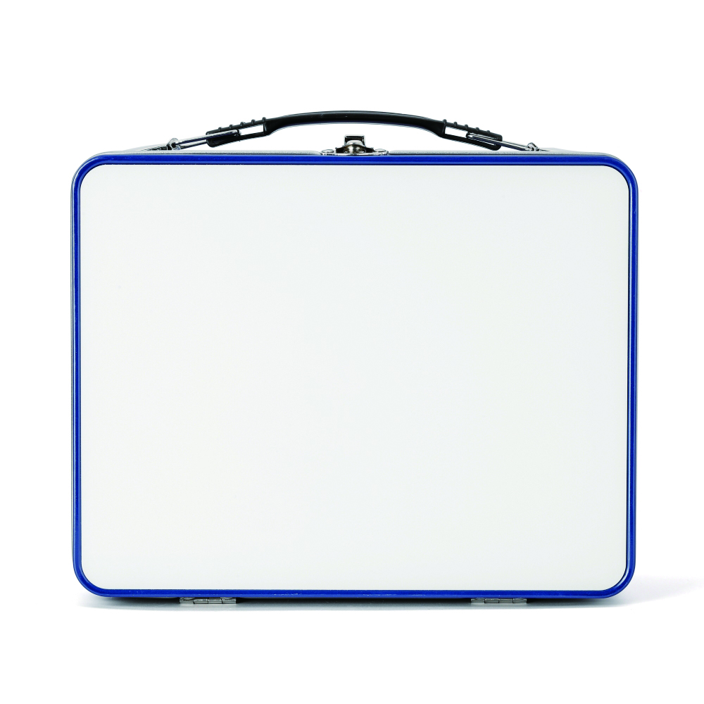 Metal Lunch Box-Blue-with aluminum sheet