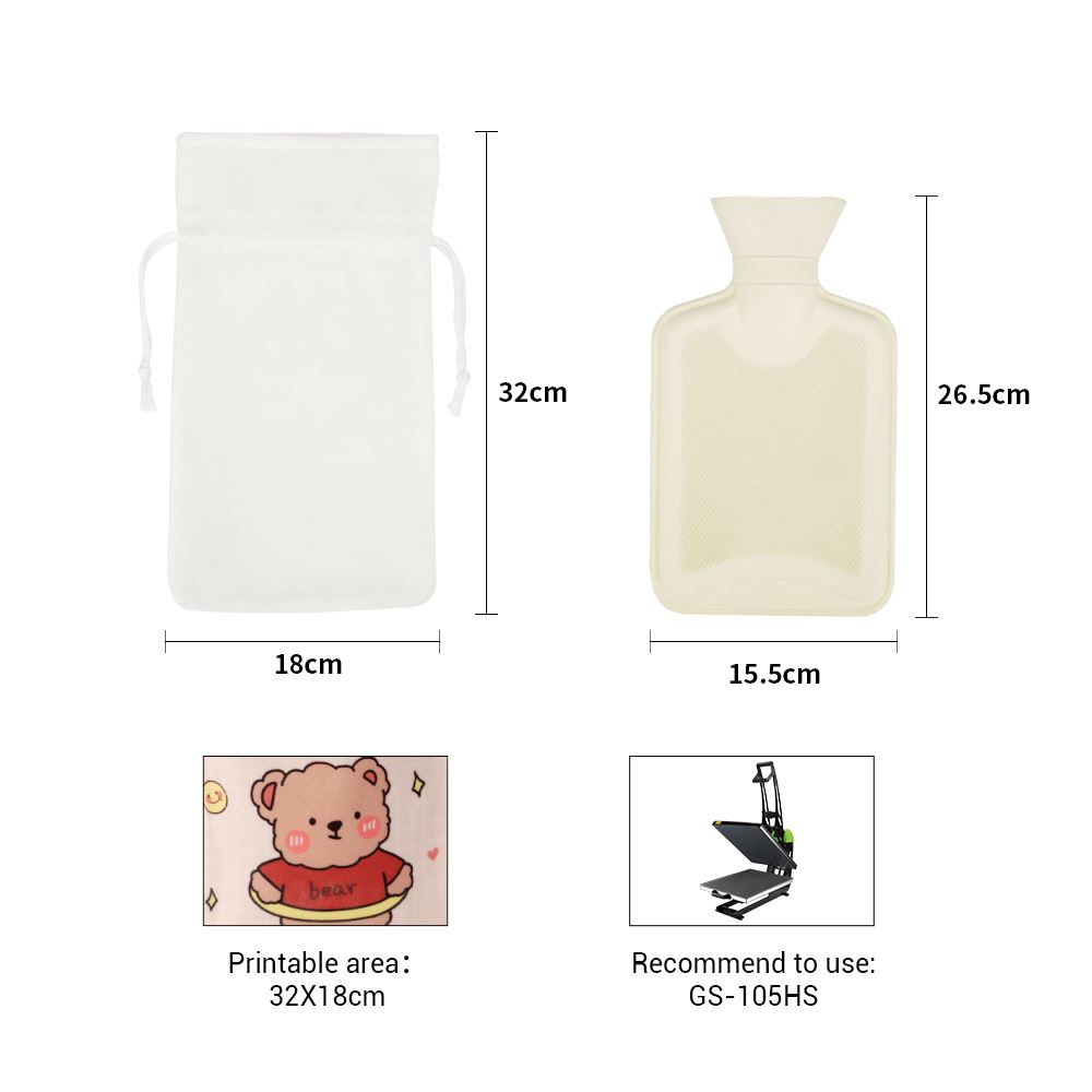 1000ML Rubber Hot Water Bottle