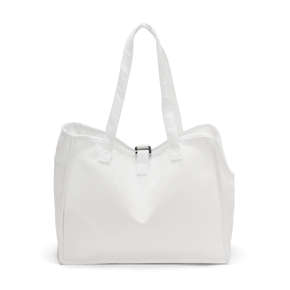 White Linen PET Carrier Bag