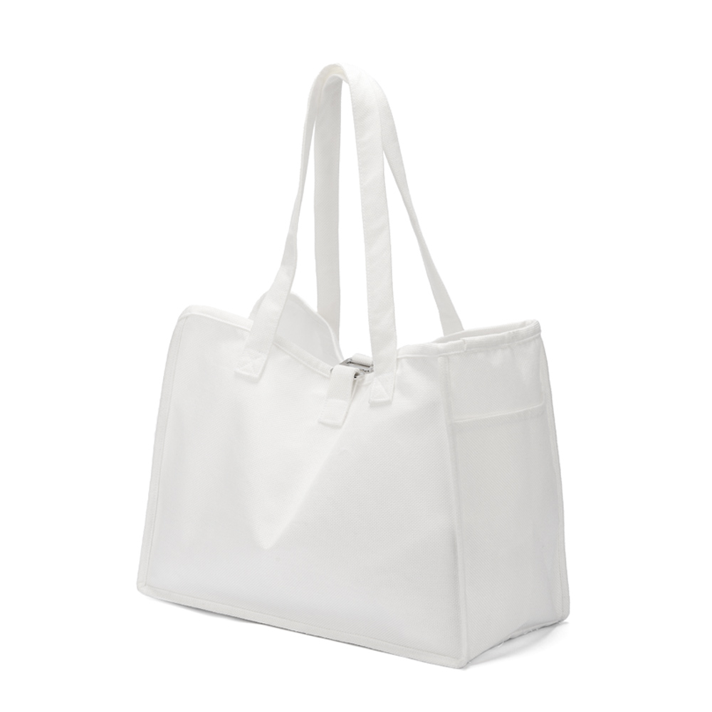 White Linen PET Carrier Bag