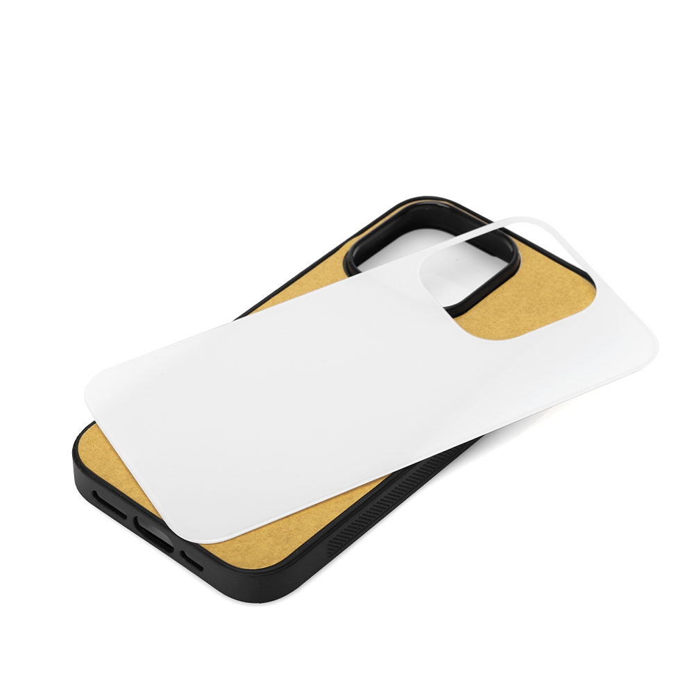 Sublimation TPU Phone Case with Tempered Glass Insert for iPhone 15 Series