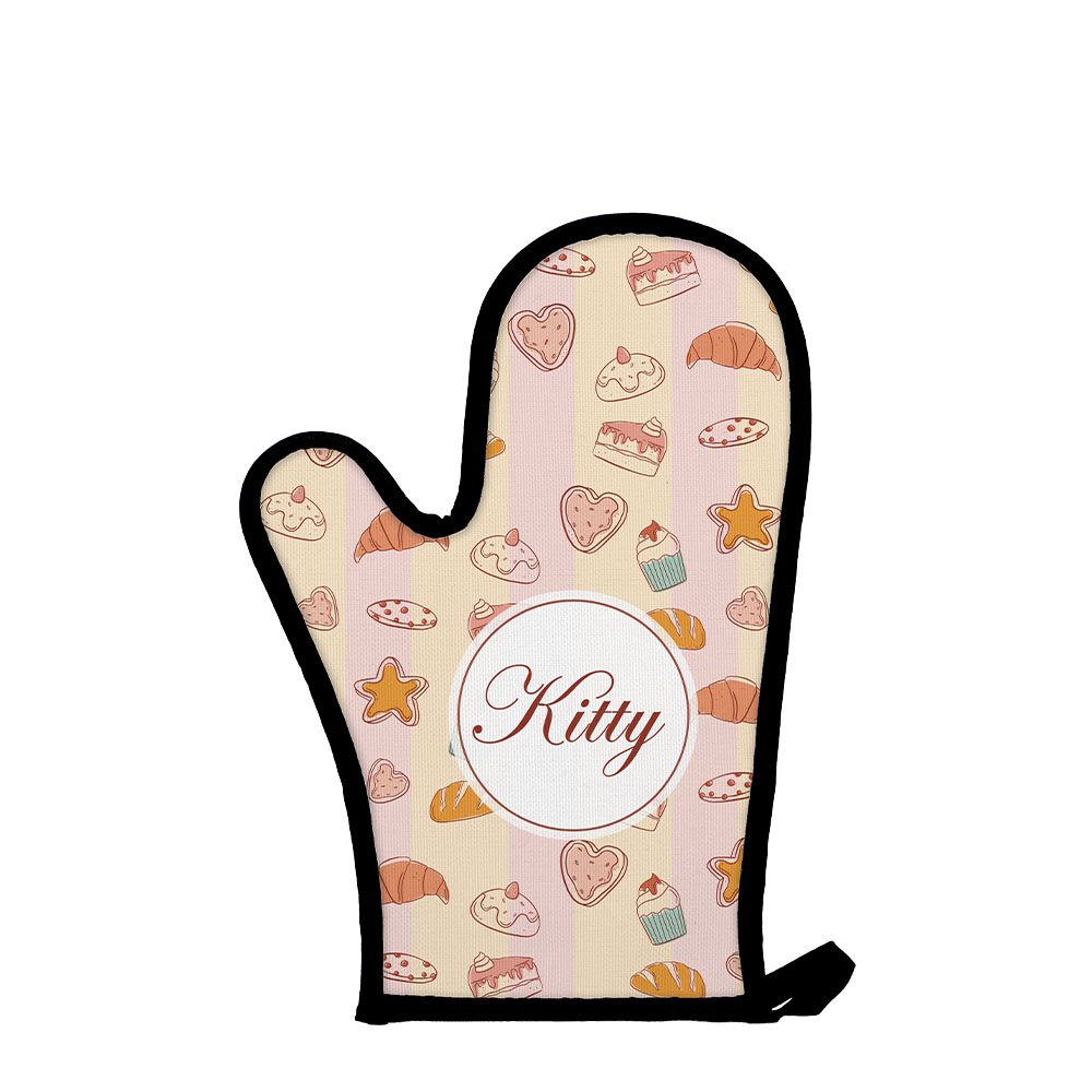 Sublimation Canvas Oven Mitt-Flat-with Rubber Back