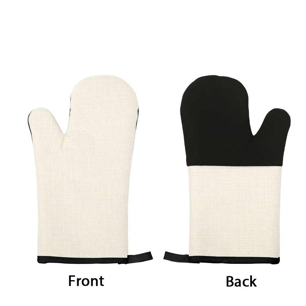 Sublimation Linen Oven Mitt with Rubber Patch