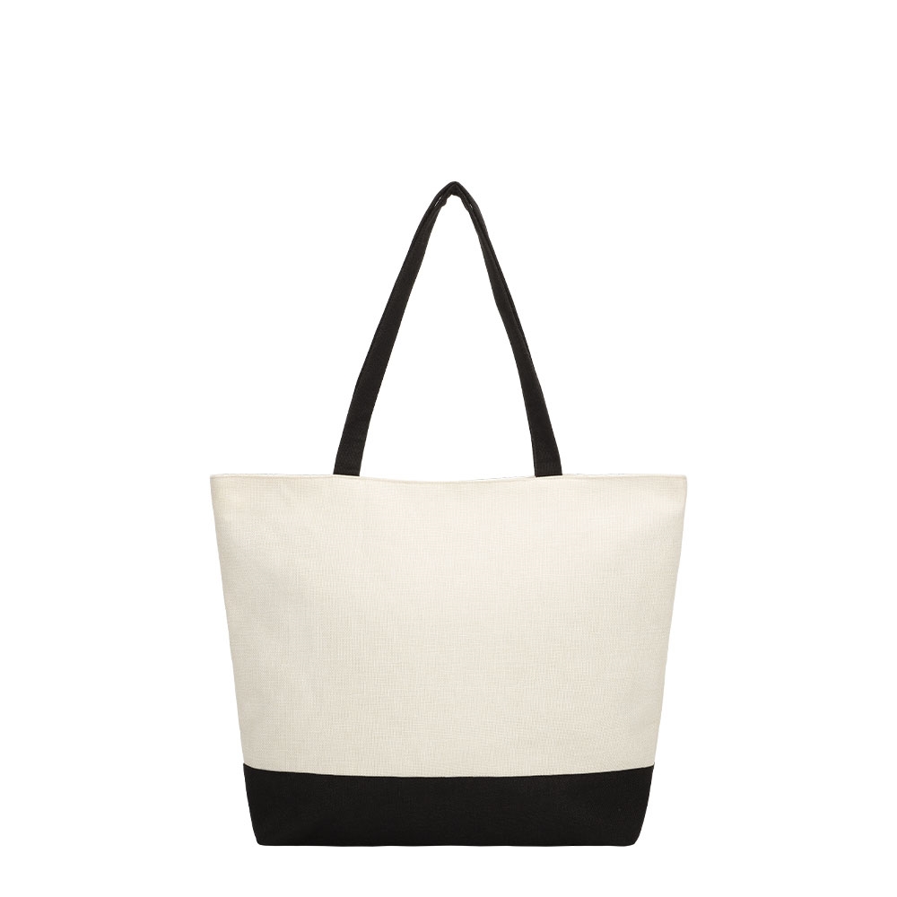 Sublimation Tote Bag with Large Space and Color Block Design