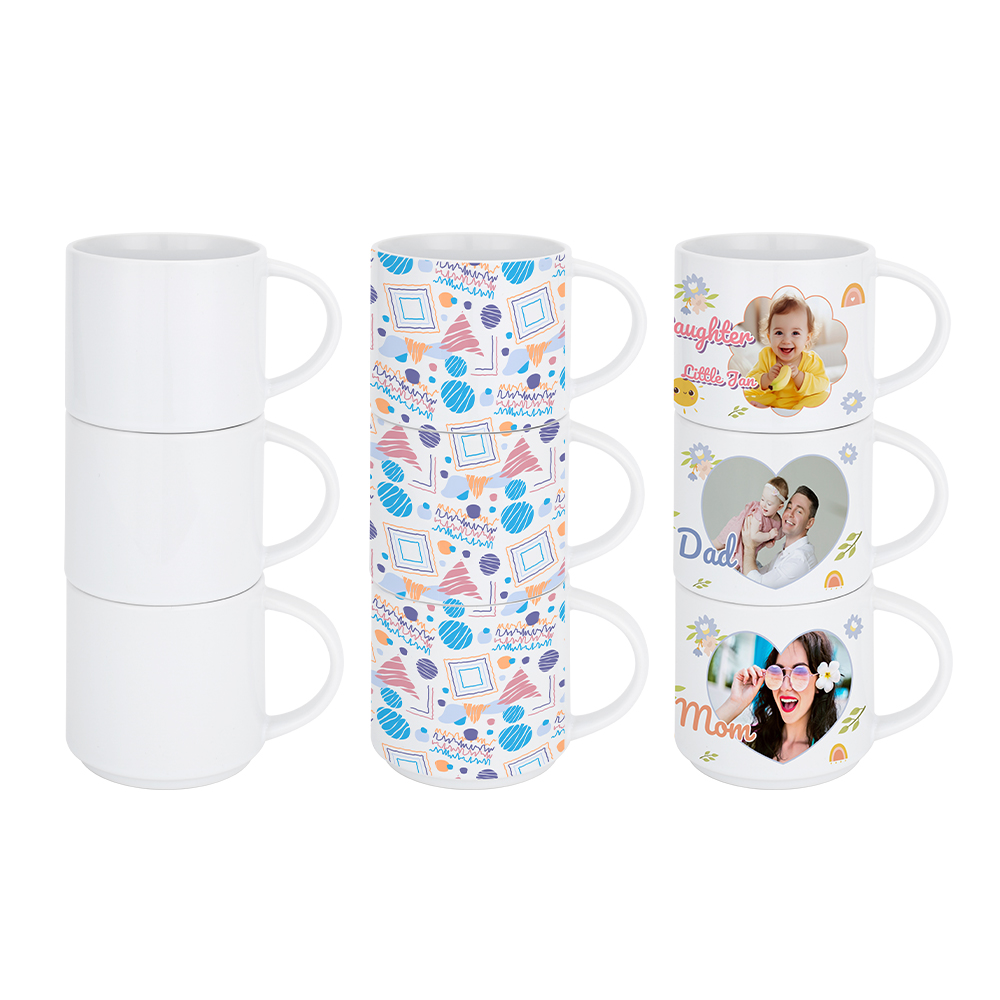 sublimation stackable mugs