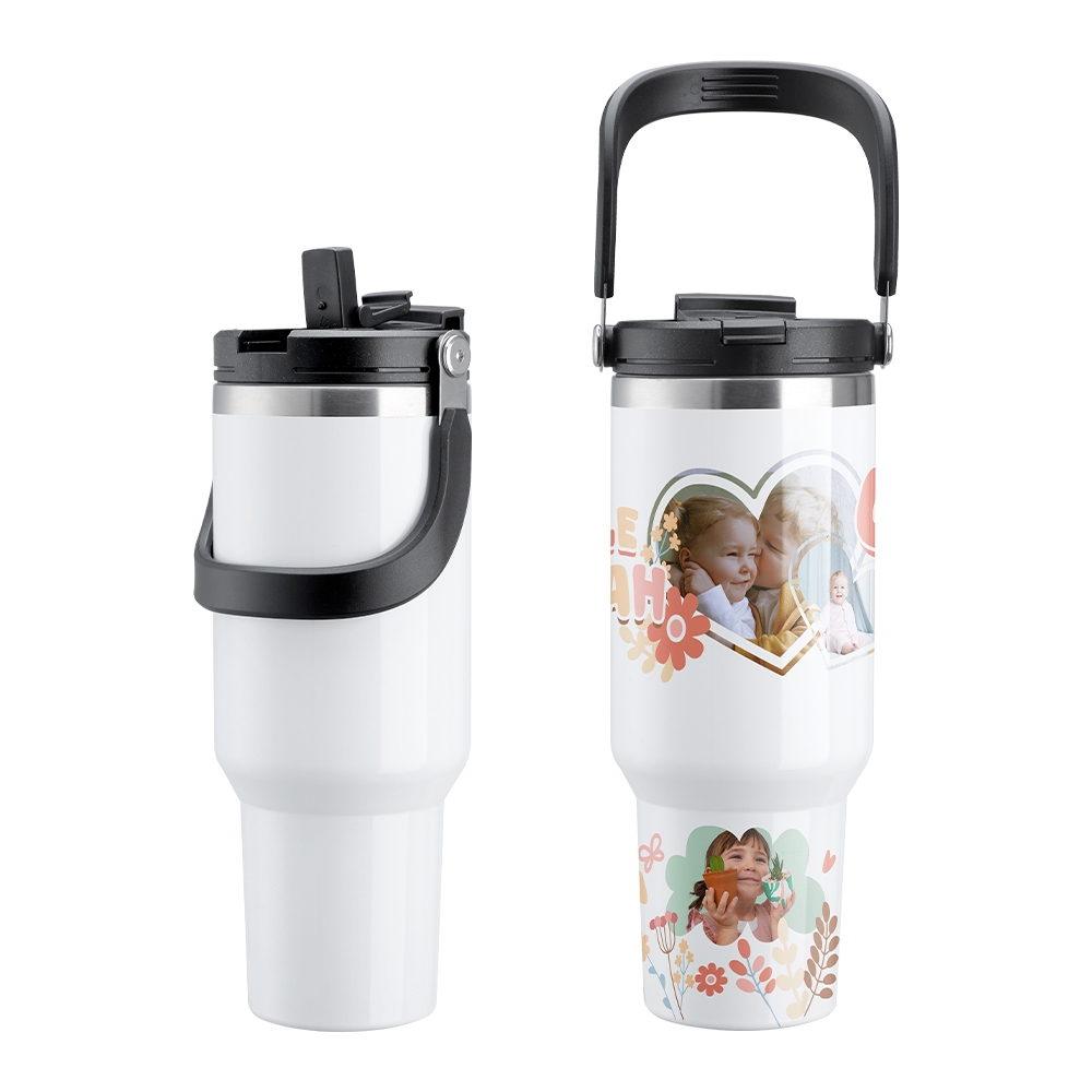 40oz Sublimation Tumbler with Handle