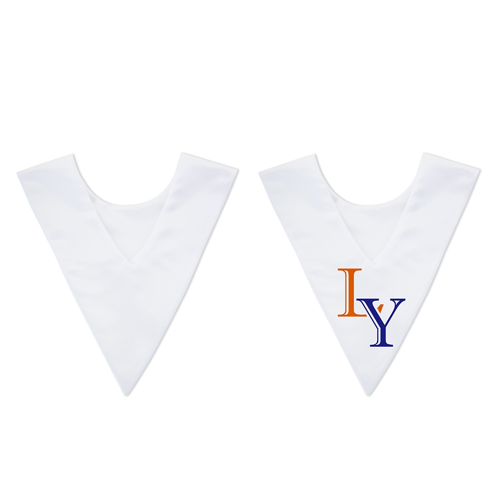 V-neck Sublimation Graduation Stole Blanks for Kids